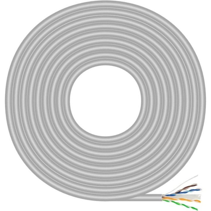 Aisens A135-0660 Bobina Cable de Red RJ45 Cat.6 UTP AWG23 CCA 100m Gris