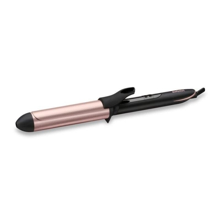 BaByliss Rose-Quarz Curling Tong 32mm Rizador de Pelo Negro/Oro Rosa