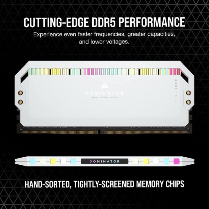 Corsair Dominator Platinum RGB DDR5 5600MHz 64GB 2x32GB CL40 Blanca