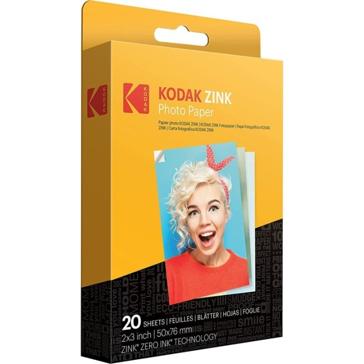 Kodak Zink Papel Fotográfico para Kodak Printomatic 20 Hojas