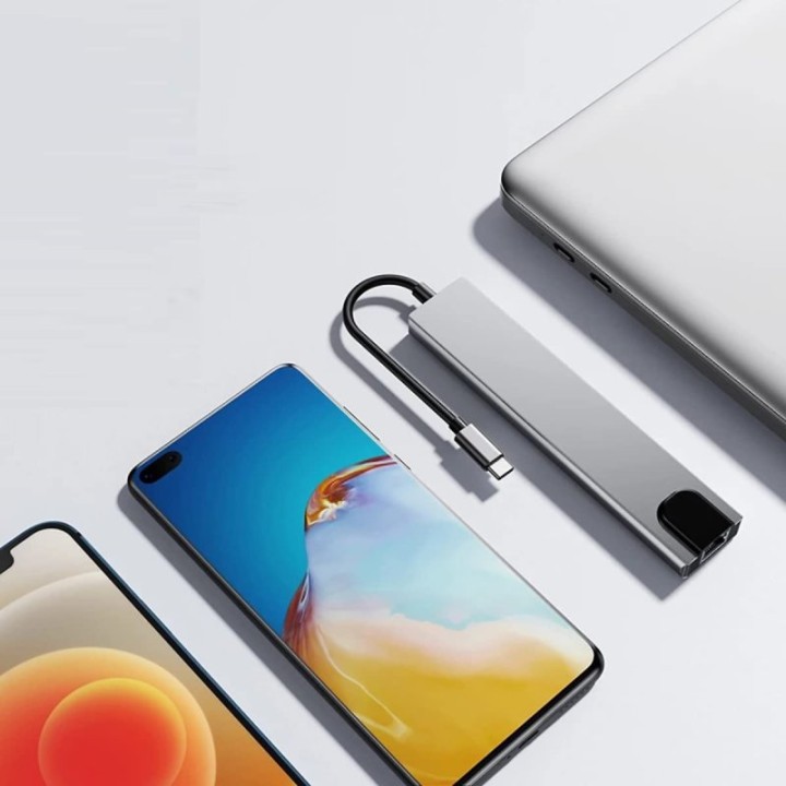 Ewent USB-C a Dock Multipuerto 8 en 1 HDMI 4K 87W