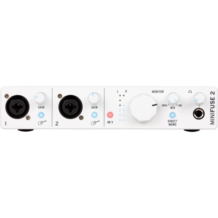 Arturia MiniFuse 2 Interfaz de Audio y MIDI USB Compacta Blanco