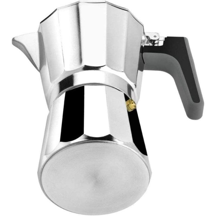 BRA Perfecta Cafetera Italiana 12 Tazas Plata