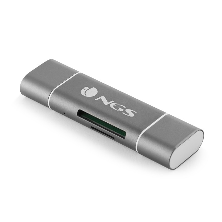 Hub NGS 5en1 1xUSB 2.0 1xmUSB Gris/Blanco (ALLY READER)