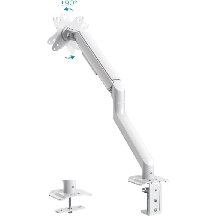 TooQ DB4032TNR-W Soporte de Mesa Giratorio/Inclinable para Monitor 17"-32" VESA 100x100 Máx 9Kg