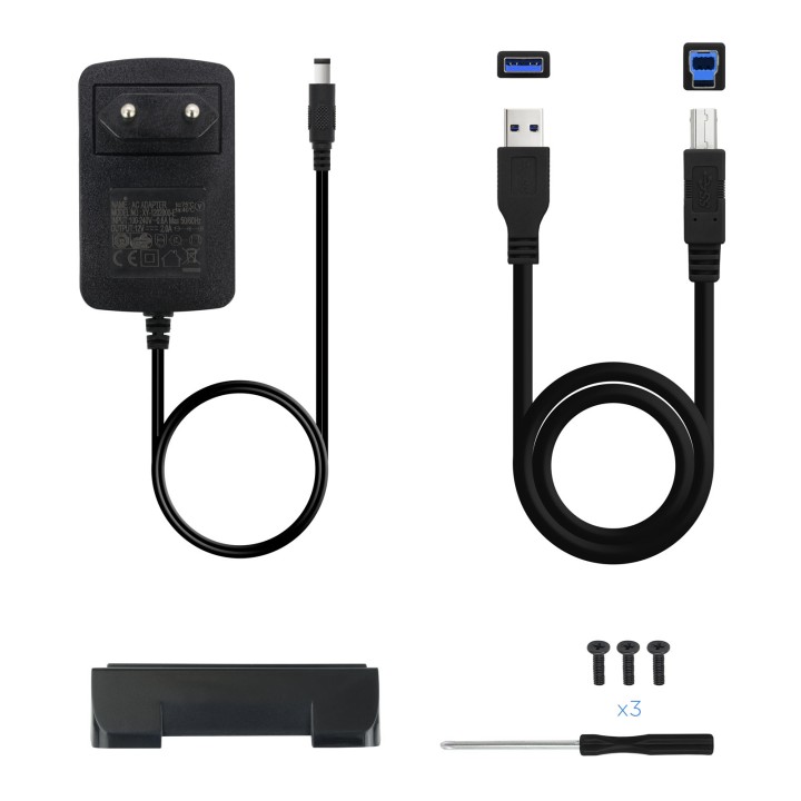 Caja TooQ HDD 3.5" SATA USB 3.0 Negra (TQE-3527B)