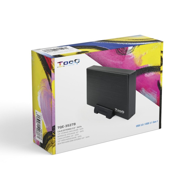 Caja TooQ HDD 3.5" SATA USB 3.0 Negra (TQE-3527B)