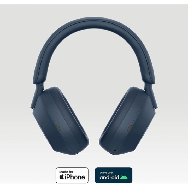 Sony WH1000XM5S.CE7 Auriculares Inalámbricos Azules con Cancelación de Ruido + Funda Rígida