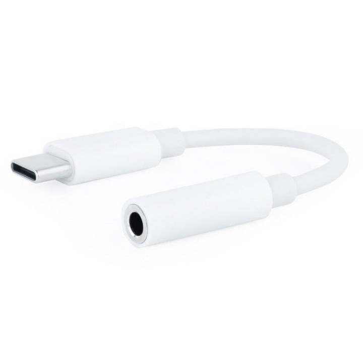 Nanocable Cable Adaptador Audio USB-C Macho a Jack 3.5mm Hembra 11cm Blanco