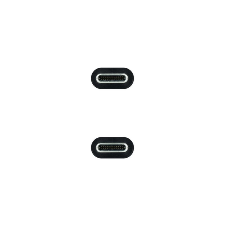 Nanocable Cable USB 3.2 Gen2x2 20Gbps 5A/100W 4K/60Hz USB-C Macho/Macho 2m Verde Azulado/Negro