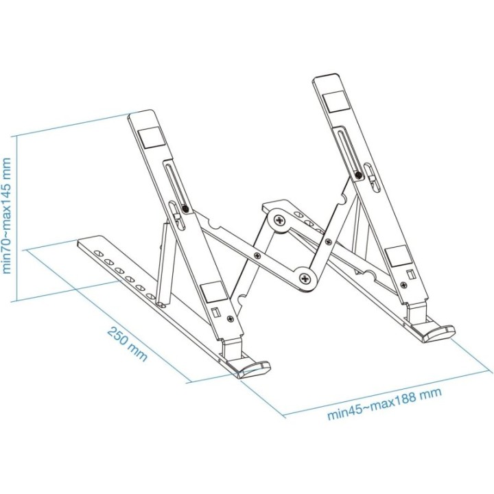 TooQ TQLRS0033-AL-G Soporte para Portátiles hasta 15"