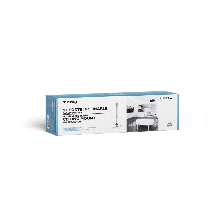 Soporte de Techo TooQ Proyector 20Kg Blanco (PJ2012T-W)