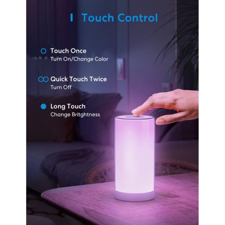 Meross MSL430HK EU Lámpara de Mesa Inteligente WiFi Compatible con Apple HomeKit/Google/Alexa
