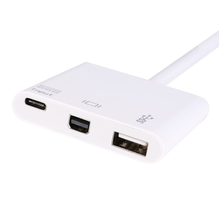 Adaptador EQUIP USB-C a USB-A/C PD/Mini DP (EQ133463)