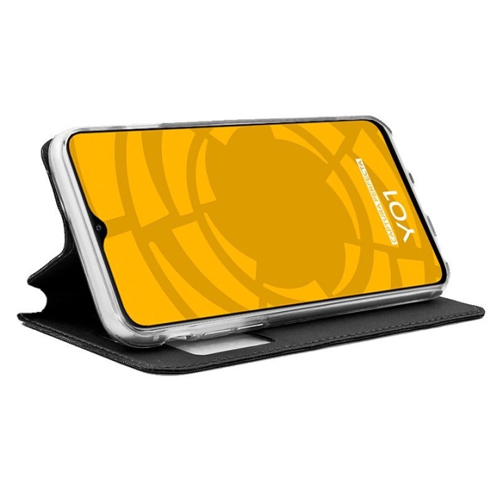 Cool Funda Flip Cover Liso Negra para Vivo Y01