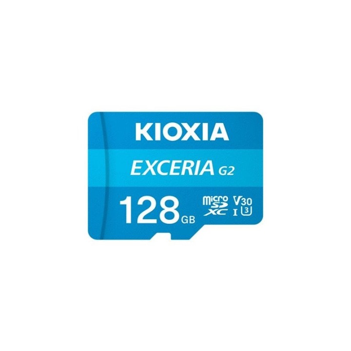 Kioxia Exceria G2 MicroSDXC 128GB UHS-III U3 A1 V30 Clase 10 + Adaptador SD