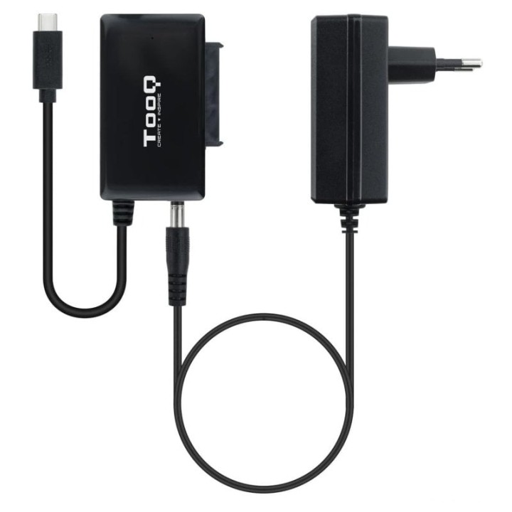 TooQ TQHDA-02C Adaptador para Discos Duros 2.5"/3.5" SATA a USB-C 3.0 con Alimentador