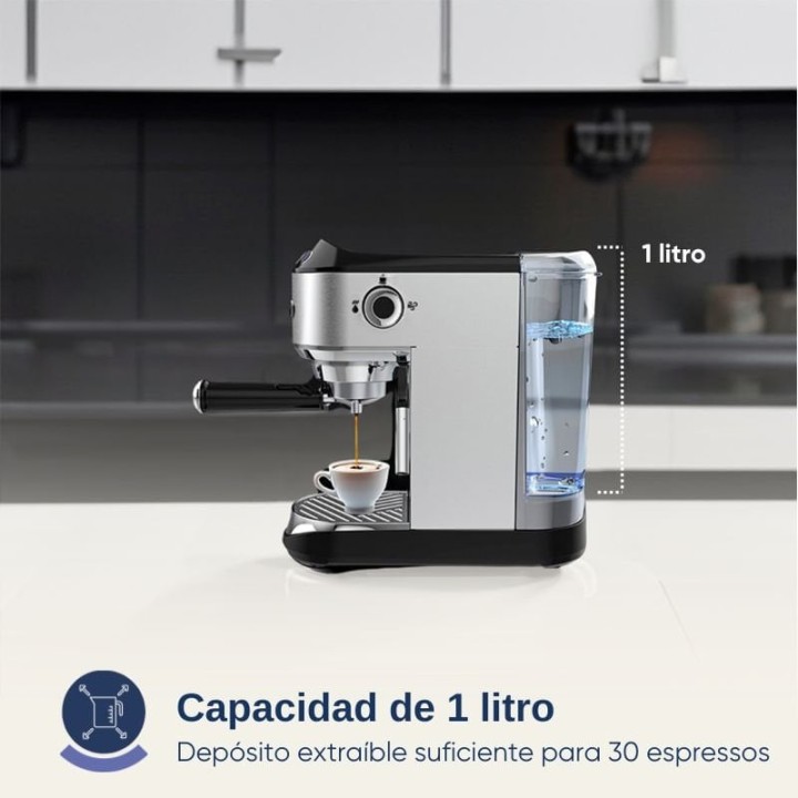 Origial BARISTAEXPERT 19 Cafetera Espresso 19 Bares Acero Inoxidable