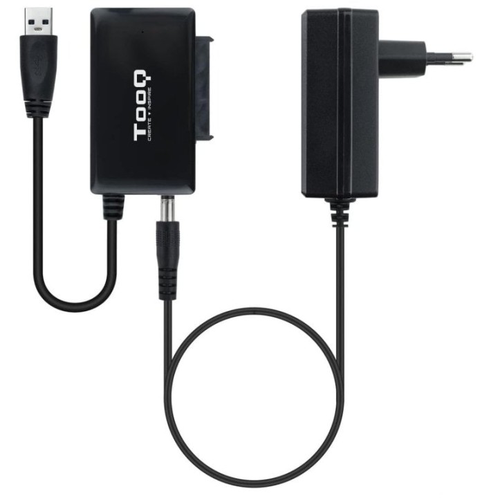 TooQ TQHDA-01A Adaptador para Discos Duros 2.5"/3.5" SATA a USB 3.0 con Alimentador