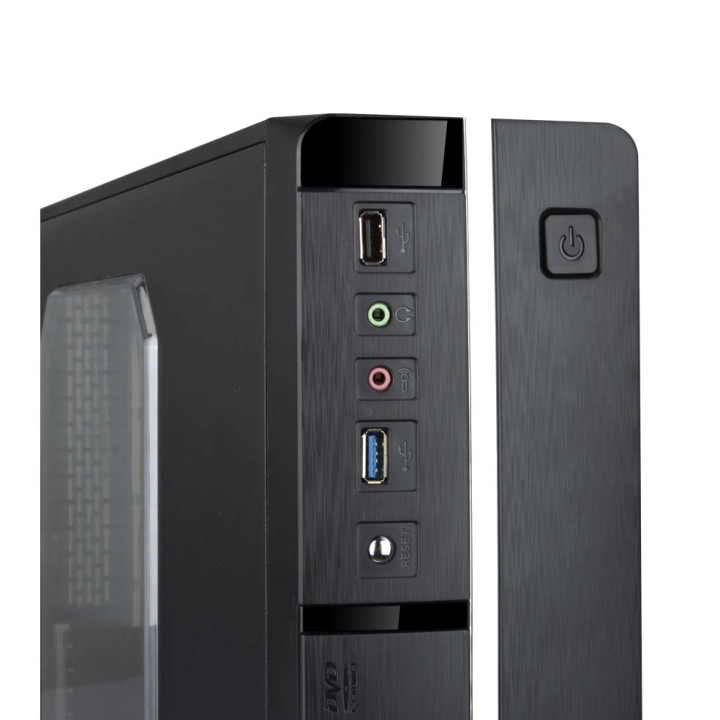 Caja TooQ 500W USB2/3 mATX Mini-ITX Negra (TQC-3005U3)