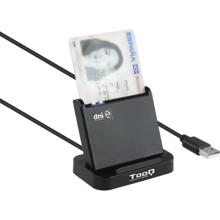 TooQ TQR-220B Lector de DNIe USB 2.0 Negro