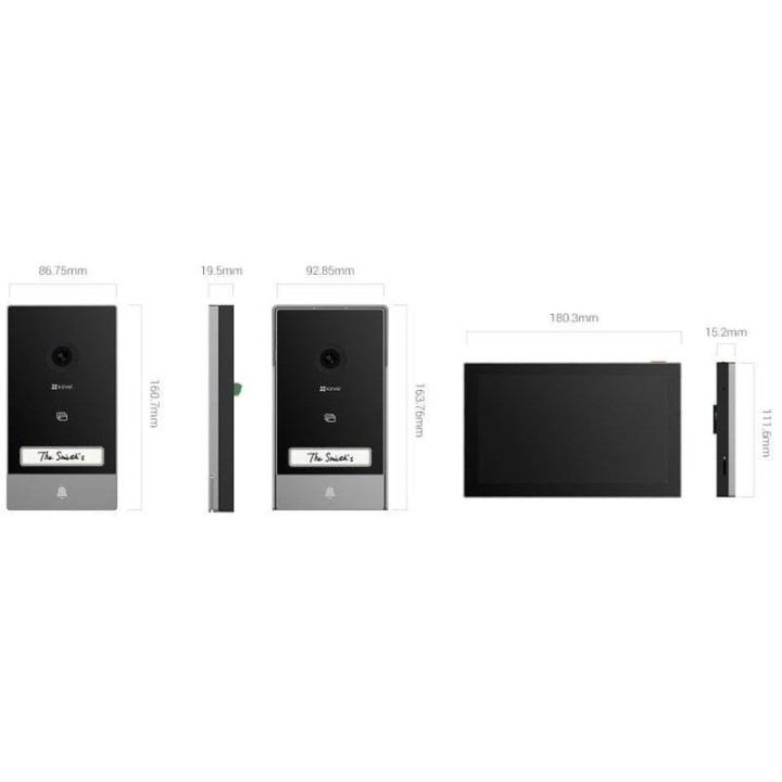 EZVIZ HP7 Videoportero 2 Hilos WiFi 2K