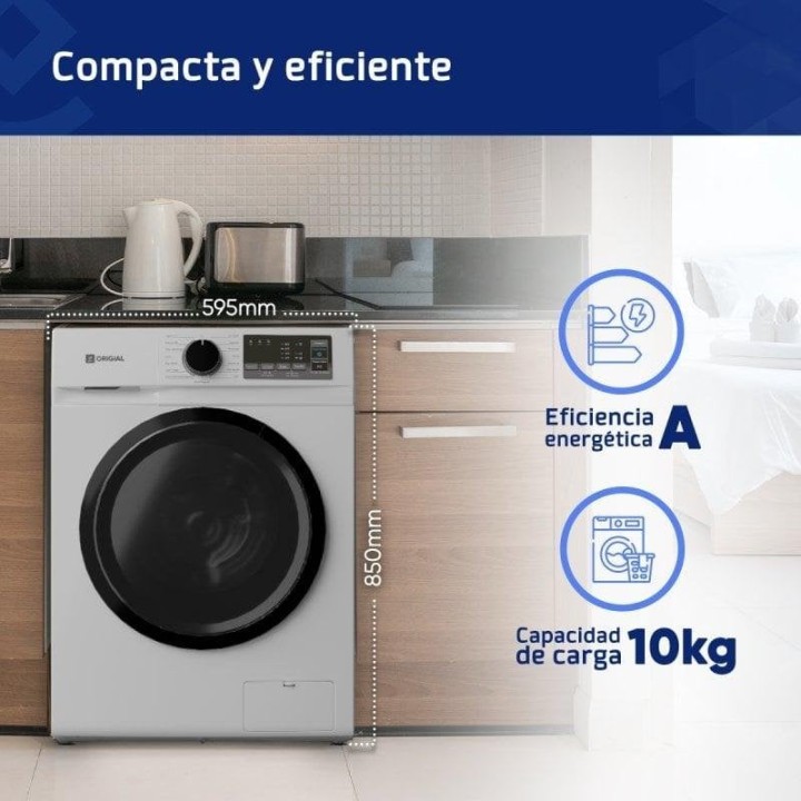 Origial Prowash Inverter Slim ORIWM10AW Lavadora Carga Frontal 10Kg A Blanca