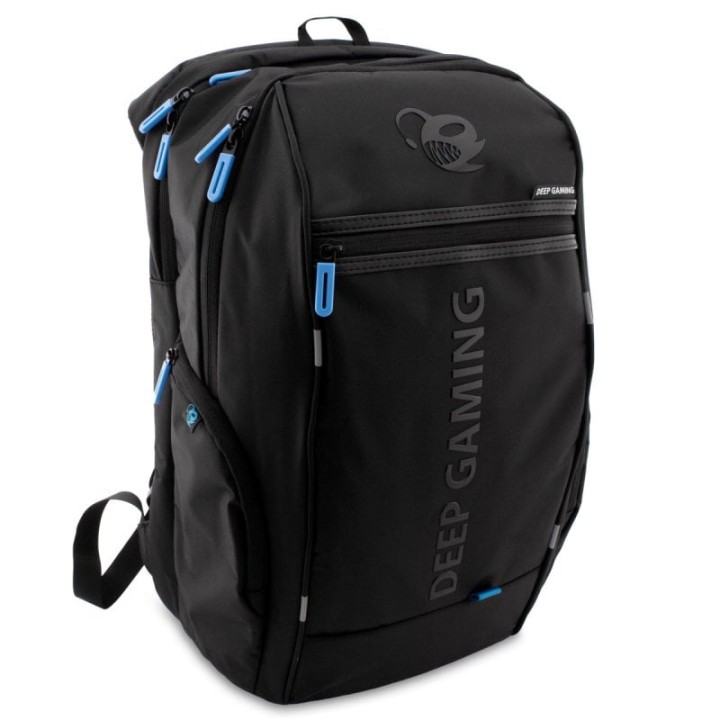 Deep Gaming Mochila Gaming Impermeable con USB para Portátiles hasta 17"