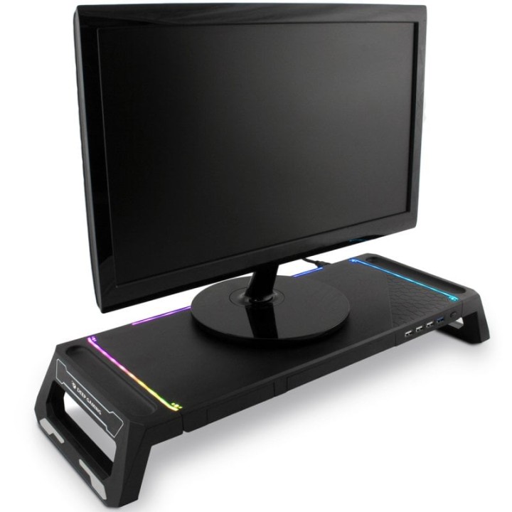 Deep Gaming SN06 Soporte para Monitor Gaming RGB con HUB USB 4 Puertos