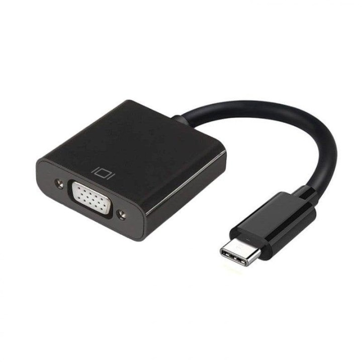 Adaptador USB-C a VGA Aisens 15 cm Negro