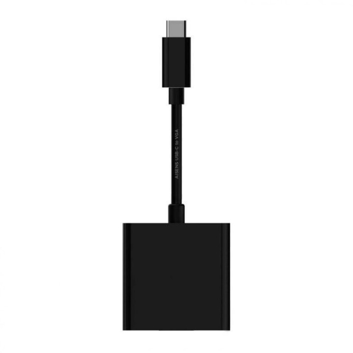 Adaptador USB-C a VGA Aisens 15 cm Negro