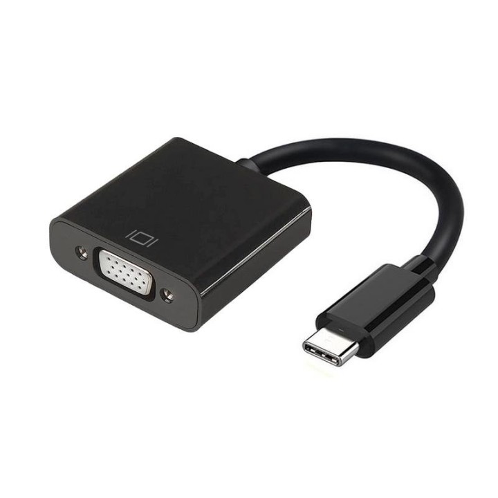 Adaptador USB-C a VGA Aisens 15 cm Negro