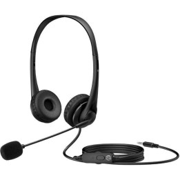 HP G2 Auriculares Estéreo USB con micrófono, cancelación de ruido, cómodos para llamadas, Negro