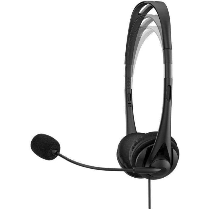 HP G2 Auriculares Estéreo USB con micrófono, cancelación de ruido, cómodos para llamadas, Negro