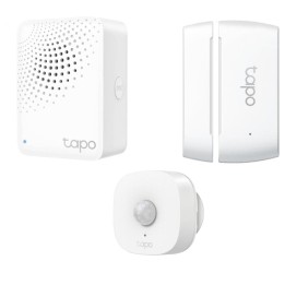 TP-Link TAPO H100 HUB Inteligente con Alarma + T100 Sensor de Movimiento + T110 Sensor de Contacto