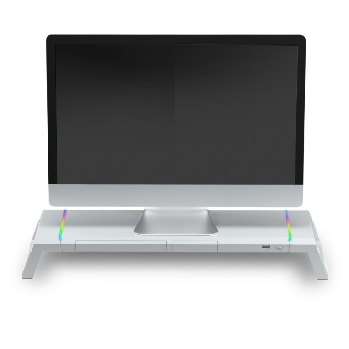 Mars Gaming MGS-ONE Soporte Premium para Monitor RGB Chroma Blanco