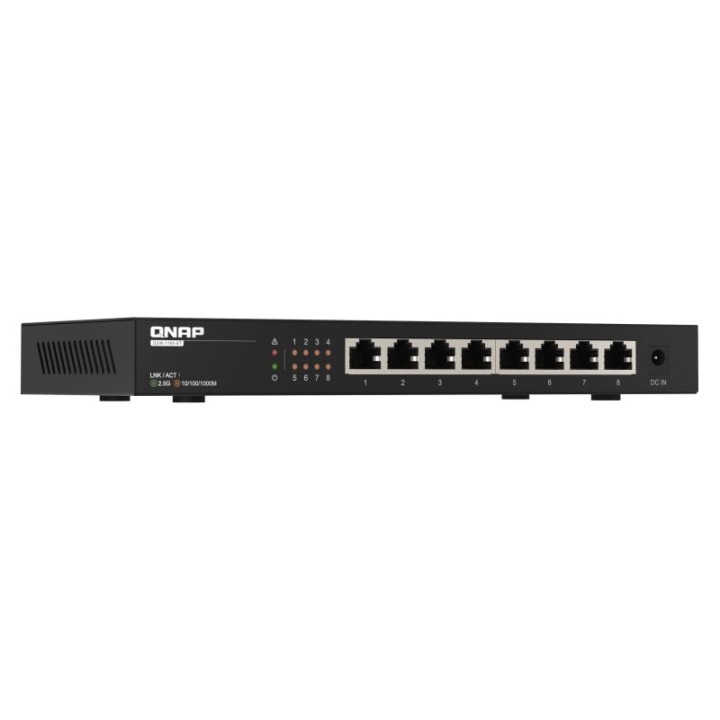 Qnap QSW-1108-8T Switch No Gestionado 8 Puertos 2.5G Ethernet Negro