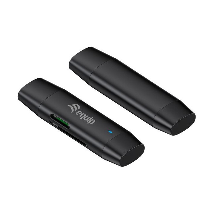 Lector de Tarjetas EQUIP USB-A/USB-C Negro (245462)