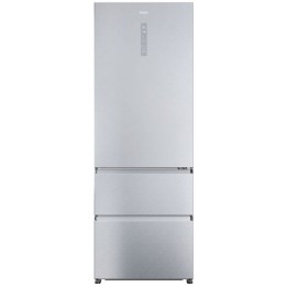 Haier 3D 70 Serie 5 HTR5720ENMG Frigorífico Combi Tres Puertas No Frost E Plata