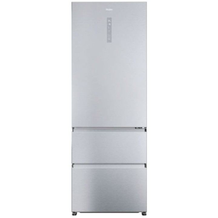 Haier 3D 70 Serie 5 HTR5720ENMG Frigorífico Combi Tres Puertas No Frost E Plata