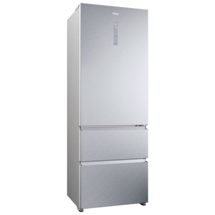 Haier 3D 70 Serie 5 HTR5720ENMG Frigorífico Combi Tres Puertas No Frost E Plata