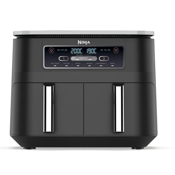 Ninja Foodi Freidora de Aire 6 en 1 con Compartimento Doble 7.6L