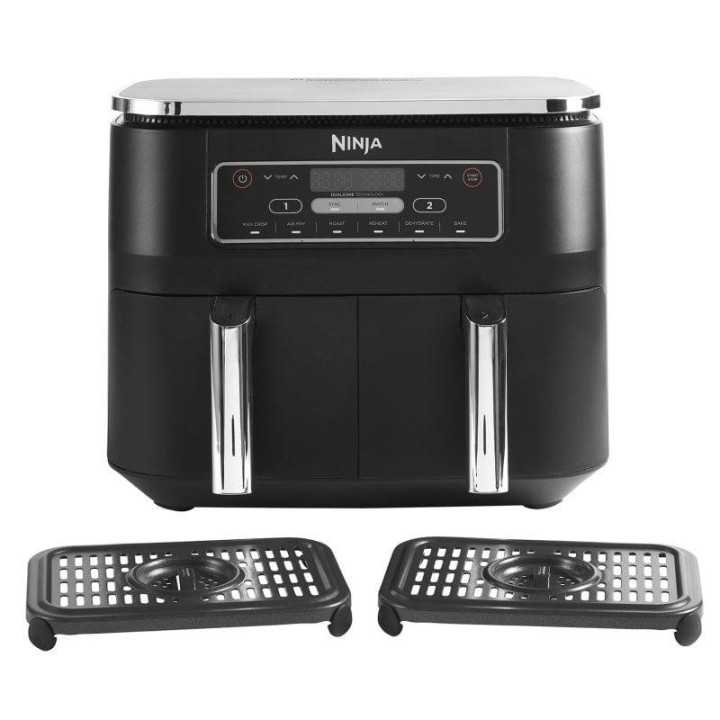 Ninja Foodi Freidora de Aire 6 en 1 con Compartimento Doble 7.6L