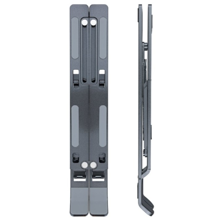 TooQ TQLRS0035-AL-G Soporte Elevador para Portátil hasta 15" Gris Oscuro