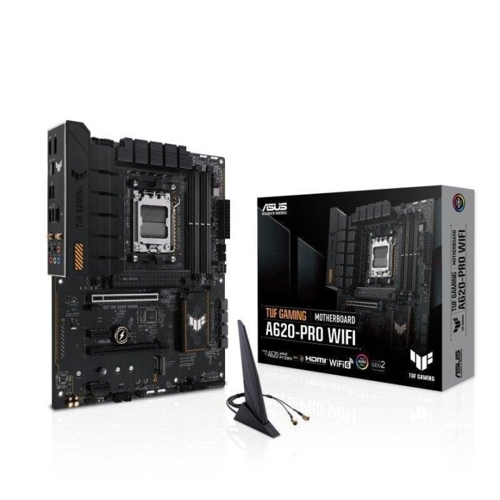Placa Base ASUS TUF GAMING A620-PRO WIFI AMD A620 Socket AM5 DDR5 ATX WiFi 6 2.5GbE PCIe 4.0 RGB