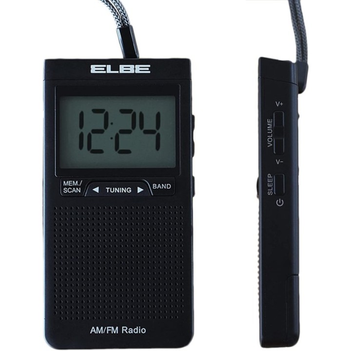 Elbe RF-94 Radio Digital AM/FM Gran Display Auriculares Incluidos