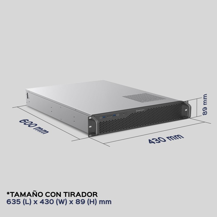 Caja Rack UNYKA UK2130 2U600 19" 2U ATX mATX (UK51922)