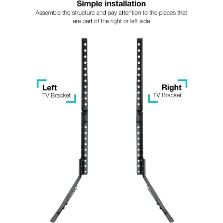 TooQ DB2375F-B Soporte de Mesa para TV 23"-75" VESA 800x400 Máx 40Kg