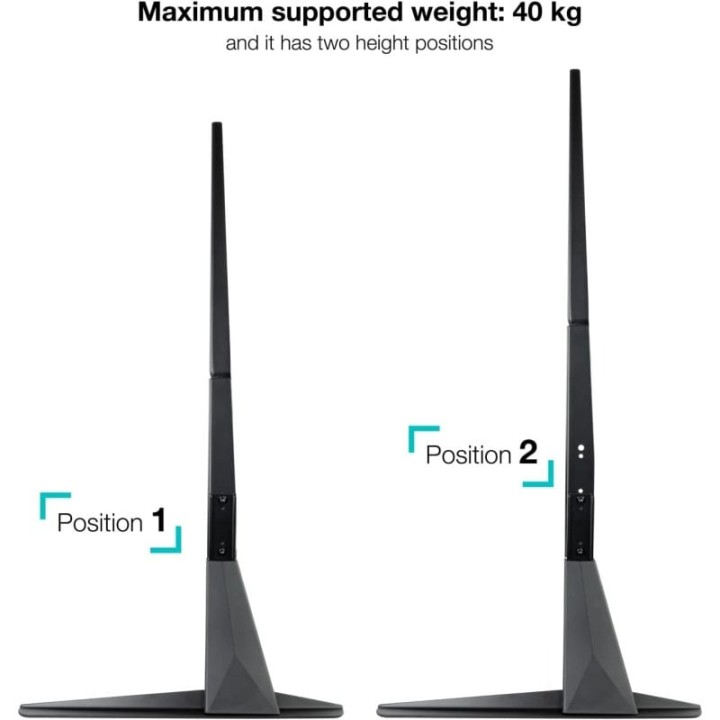 TooQ DB2375F-B Soporte de Mesa para TV 23"-75" VESA 800x400 Máx 40Kg