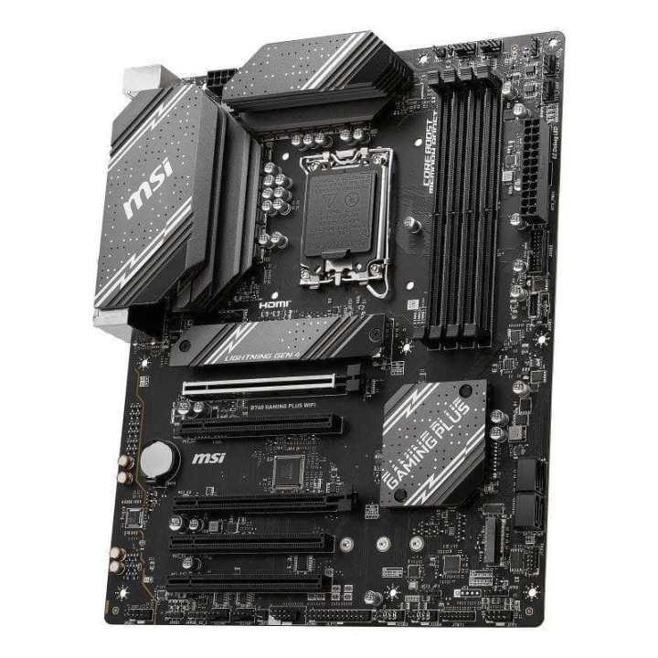 Placa Base MSI B760 GAMING PLUS WIFI B760 LGA 1700 DDR5 ATX WiFi 6E 2.5GbE M.2 RAID